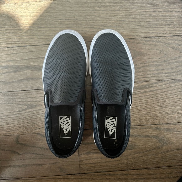 Vans Black Classic Slip-On Shoes - Picture 8 of 11